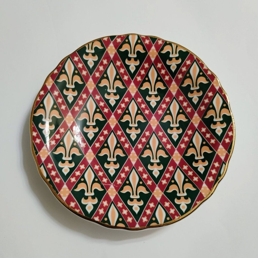 Harrods of Knightsbridge, The Pugin Collection Ring Dish, English Bone China